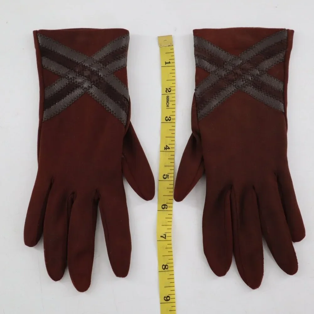 Vintage Driving Gloves Women S/M Brown Classic Boho Bohemian Horse Girl Everyday